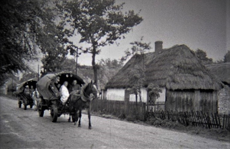 Tłumy pielgrzymów zmierzające na Jasną Górę w 1961 r.