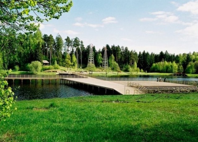 Pomost nad zalewem Czapielówka