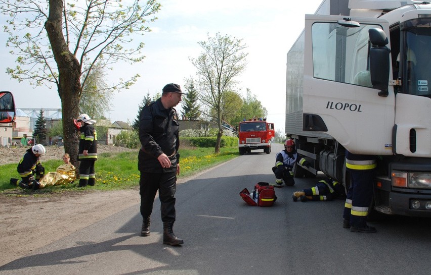 Radziejów Ćwiczenia strażaków zawodowych i jednostek OSP