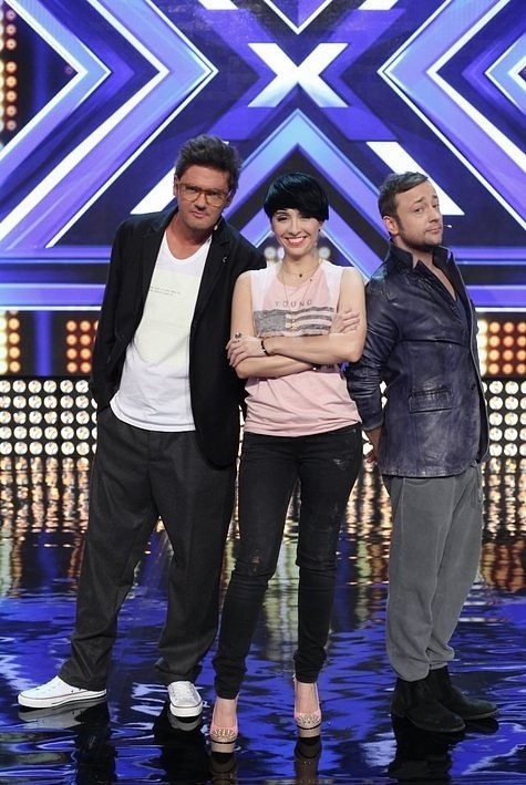 Jury "X-Factor": Kuba Wojewódzki, Tatiana Okupnik i Czesław Mozil (fot. AplusC)