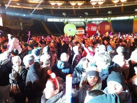 Sylwester z Polsatem na Stadionie Śląskim w Chorzowie....