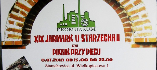 Plakat drugiej części Jarmarku u Starzecha, w niedzielę, w Starachowicach