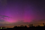 Zorza polarna nad Dolnym Śląskiem. Niezwykłe zjawisko sfotografowała mieszkanka Trzebienia [ZDJĘCIA]