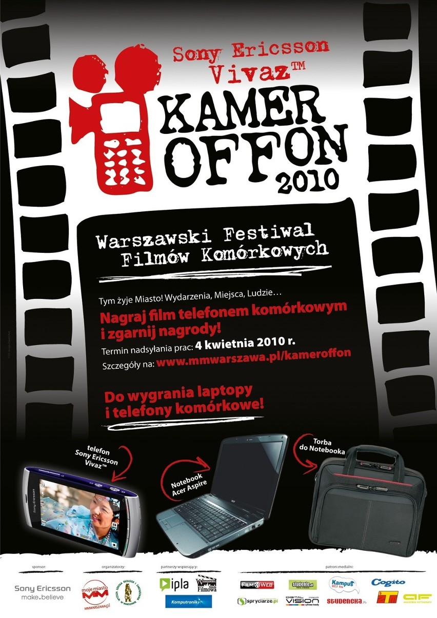 Sony Ericsson Vivaz Kameroffon 2010. Nagraj film komórką, pokaż swoje miasto!