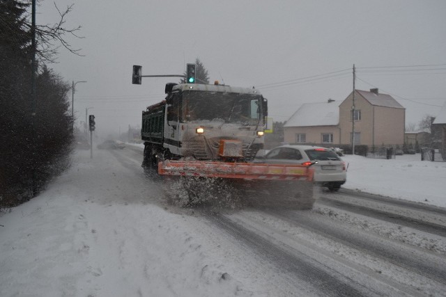 Atak zimy na Śląsku. Tak wyglądają drogi powiatu lublinieckiego 8 stycznia 2019