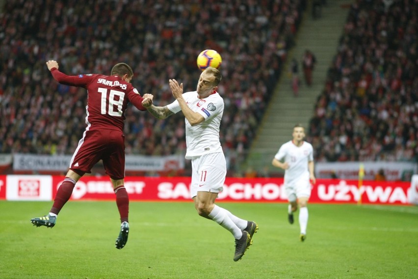 24.03.2019 warszawa pge narodowy mecz polska lotwa...