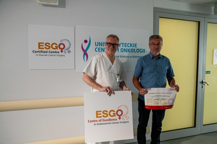 Uniwersyteckie Centrum Onkologii w Białymstoku otrzymało prestiżowy certyfikat Europejskiego Towarzystwa Ginekologii Onkologicznej