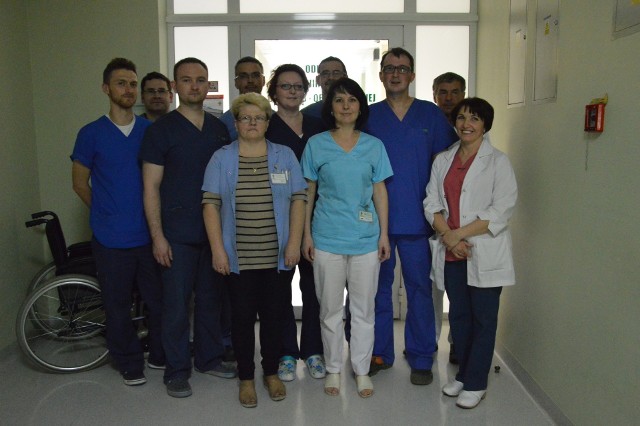 Zespół oddziału chirurgii urazowo-ortopedycznej myślenickiego szpitala powiatowego