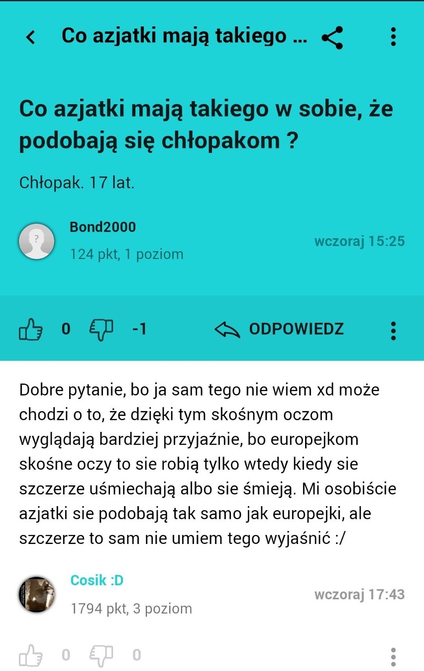 Najzabawniejsze pytania i odpowiedzi znalezione na forach dla nastolatków  [ZDJĘCIA] | Kurier Poranny