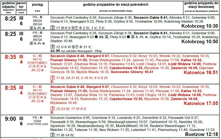 Nowy rozkład jazdy PKP - Szczecin odjazdy od 11.03.2018. Zobacz zmiany. Pilotażowo startuje Szczecińska Kolej Metropolitalna