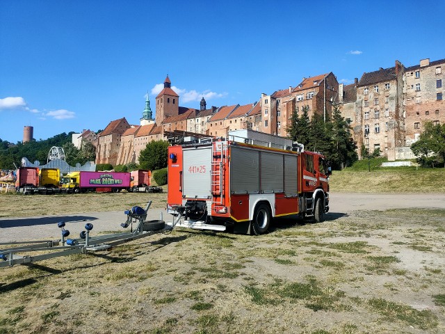 Według zgłoszenia pod wodą w Wiśle w Wielkim Wełczu pod Grudziądzem miał zaginąć 14-letni chłopiec