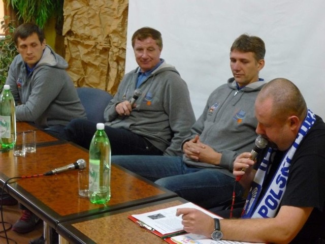 Spotkanie z Eugeniuszem Kijewskim, Grzegorzem Sowińskim i Łukaszem Żytko.