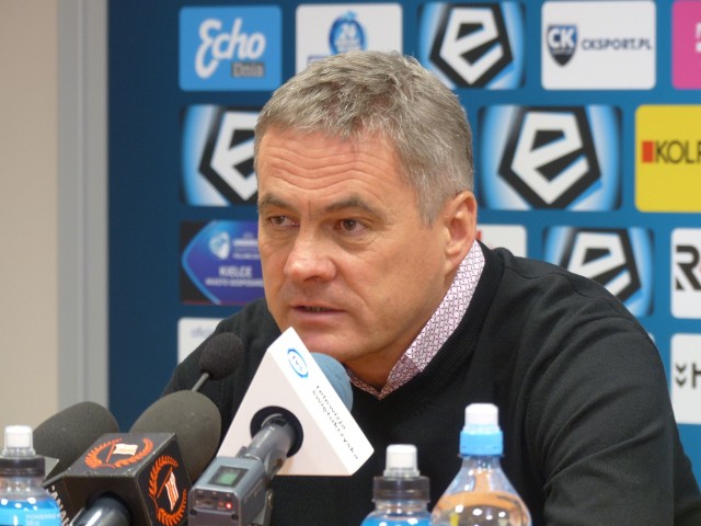 Jacek Zieliński był przybity wysoką porażką. 