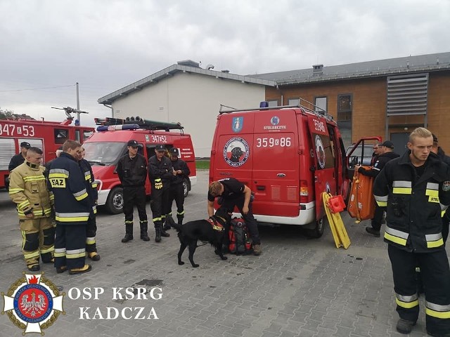 W poszukiwaniach brali udział m.in. druhowie OSP z Kadczy