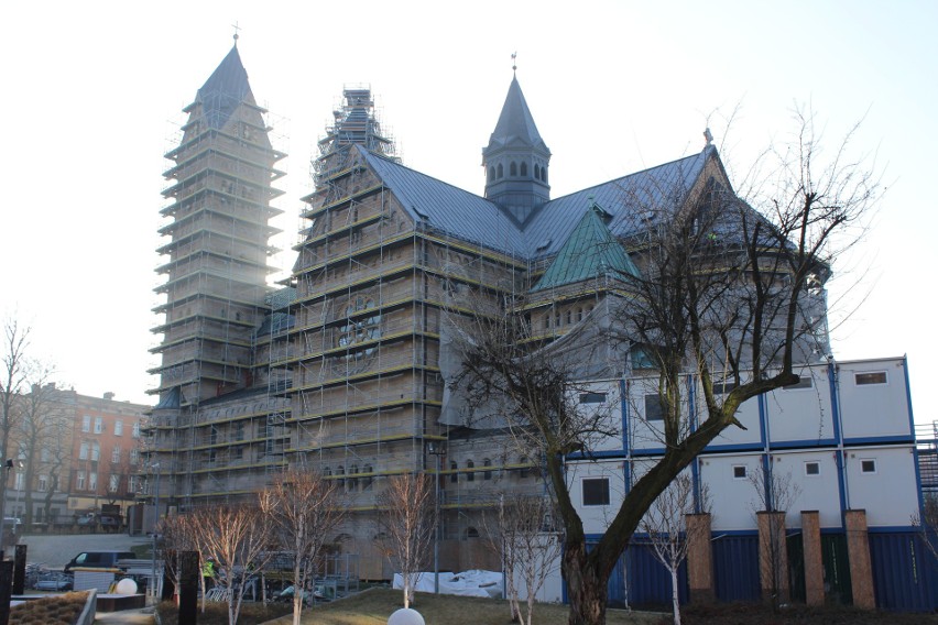 Wciąż trwa remont kościoła św. Jacka w Bytomiu.