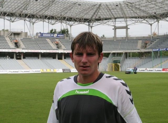 Jacek Kiełb trenował w poniedziałek indywidualnie w Koronie Kielce.