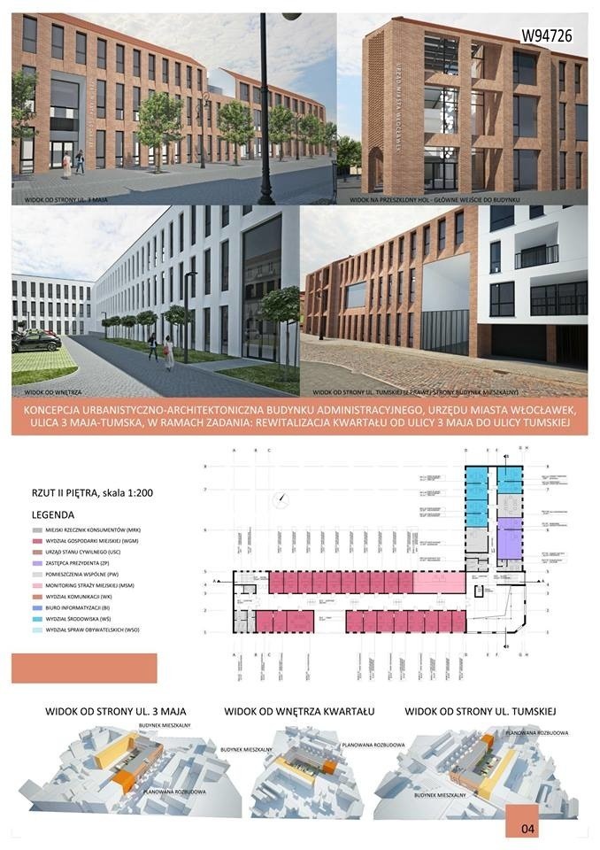 Jak może wyglądać budynek urzędu miasta u zbiegu ulic Tumskiej i 3 Maja? Zobacz koncepcje
