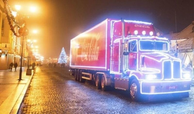 Trasa ciężarówek COCA-COLI 2018 LISTA MIAST Świąteczny...