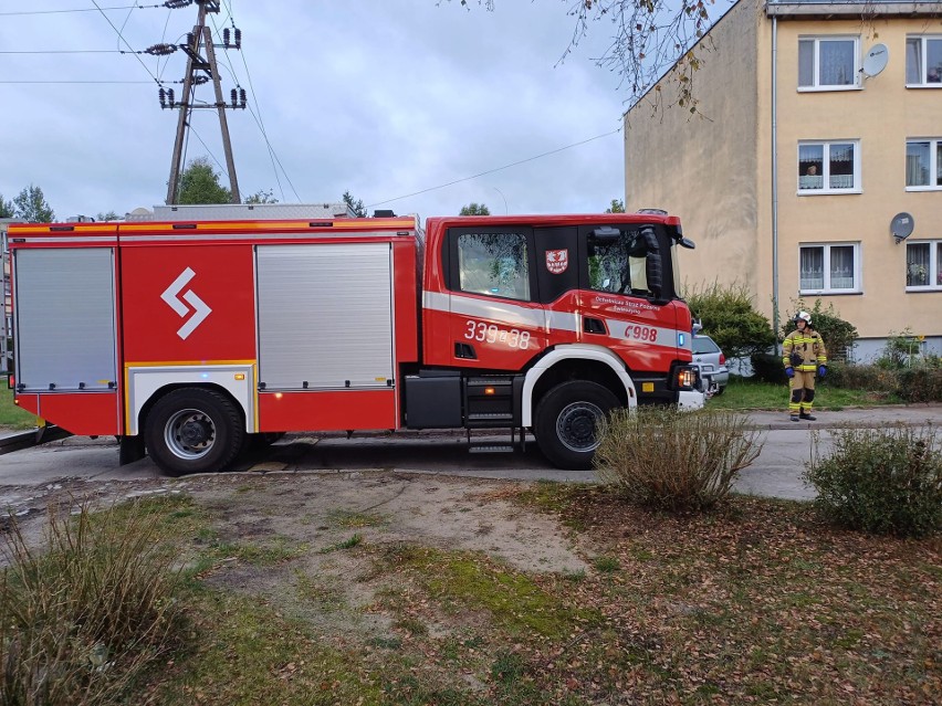 W działaniach brali udział strażacy z Koszalina, Wyszewa i...
