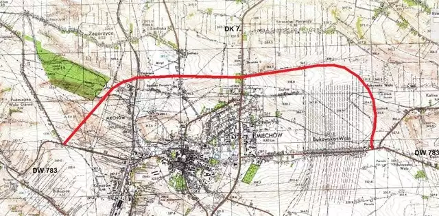 Miechów zyska nową obwodnicęNowa obwodnica Miechowa zostanie poprowadzona na północ od miasta. Połączy drogi 783 i