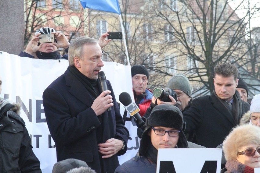 Protest KOD we Wrocławiu, 17.12.2016