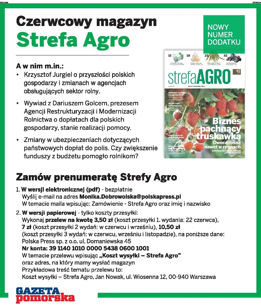 Strefa AGRO już dostępna. Co w wydaniu czerwcowym?