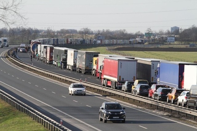 Korek na autostradzie A4, zdjęcie ilustracyjne