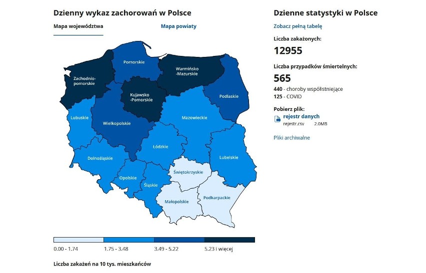 Koronawirus w woj. zachodniopomorskim - 30.12.2020