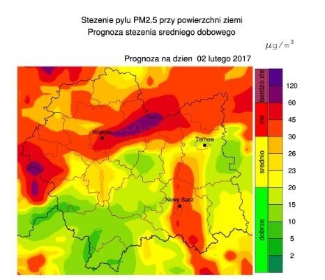 Wprowadzono III stopień zagrożenia smogowego dla Krakowa