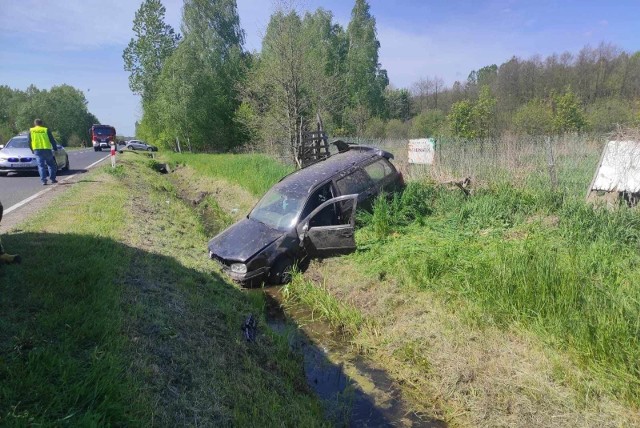 Wypadek volkswagena w Osieku.