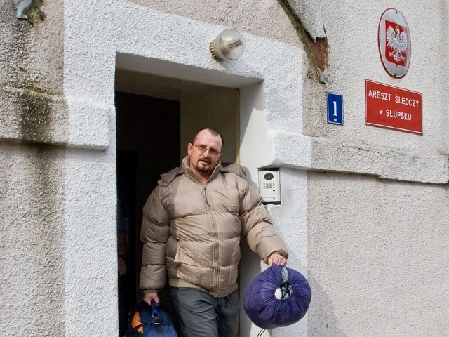 Józef Waligóra wczoraj wyszedł z Aresztu Śledczego w Słupsku. Był tam prawie dziewięć miesięcy.