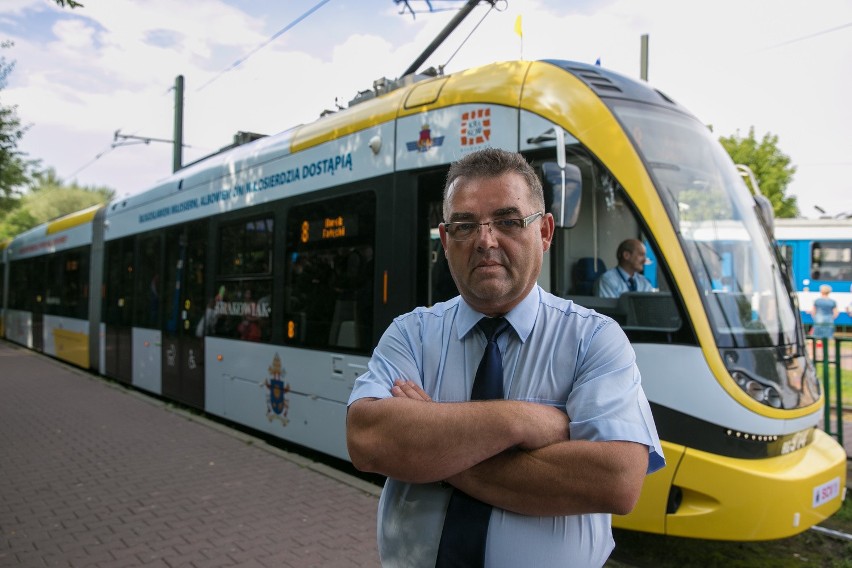 ŚDM 2016. To oni zawieźli papieża tramwajem na Błonia [ZDJĘCIA, WIDEO]