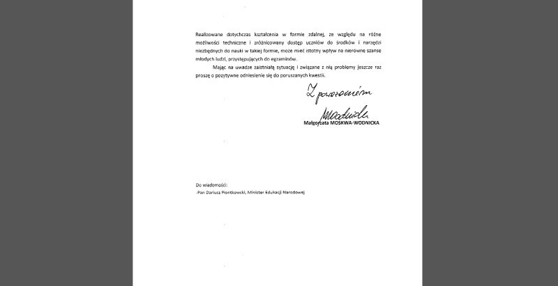 Wiceprezydent Łodzi chce przesunięcia matur i egzaminu ósmoklasisty