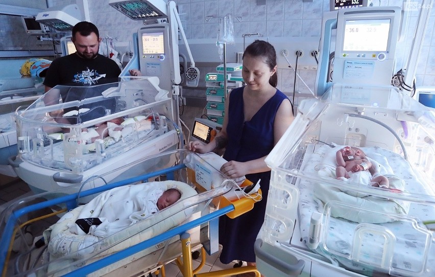 Podwójne trojaczki w szpitalu na Pomorzanach w Szczecinie. Dwie mamy i sześcioro dzieci w ciągu jednego dnia [ZDJĘCIA, WIDEO] 