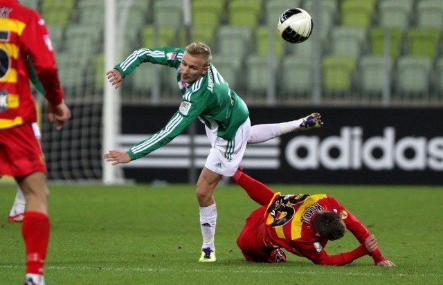 Vytautas Andriuskevicius w barwach Lechii Gdańsk