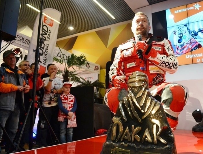 Rajd Dakar 2015: Rafał Sonik w Bielsku-Białej dziękował kibicom [ZDJĘCIA, WIDEO]