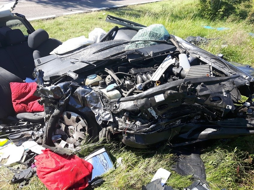 Wypadek wrocławskiego policjanta w okolicach Czarnkowa