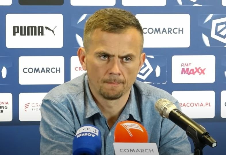 Maciej Kędziorek, podczas konferencji po przegranym meczu...