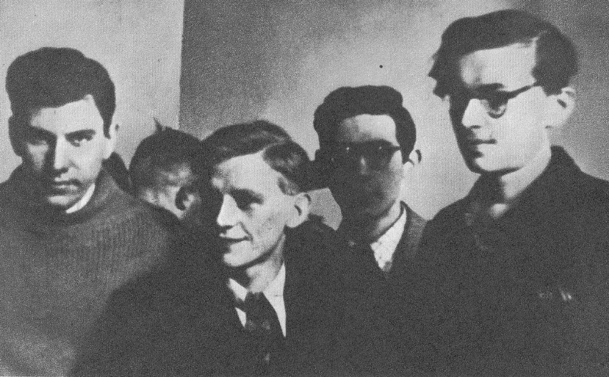 Jan Bytnar z kolegami podczas okupacji