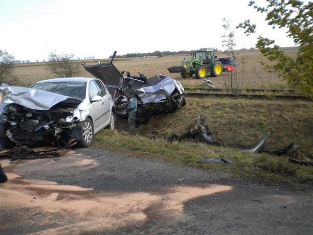 Daewoo lanos zderzył się z vw golfem