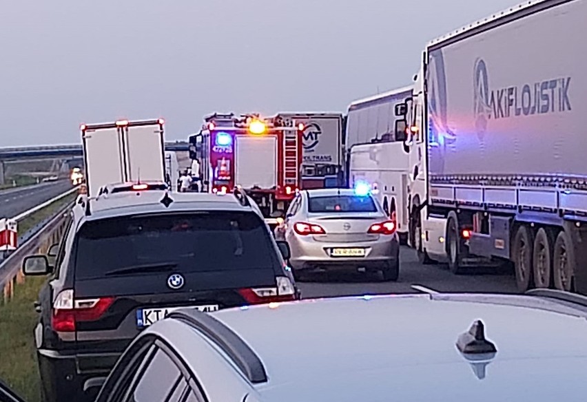 Zablokowana S19 po pożarze samochodu osobowego w Łowisku [ZDJĘCIA]
