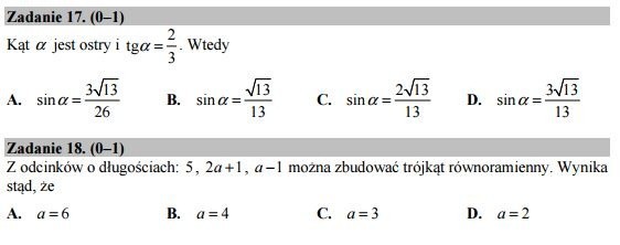 Matura 2016: Matematyka poziom podstawowy [ODPOWIEDZI, ARKUSZ CKE]