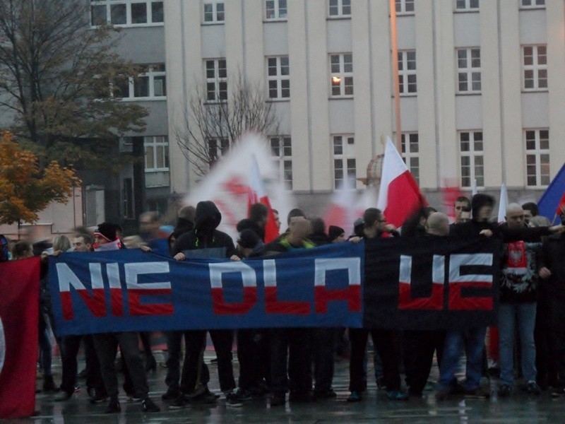 W marszu antyimigracyjnym w Częstochowie wzięło udział ponad...