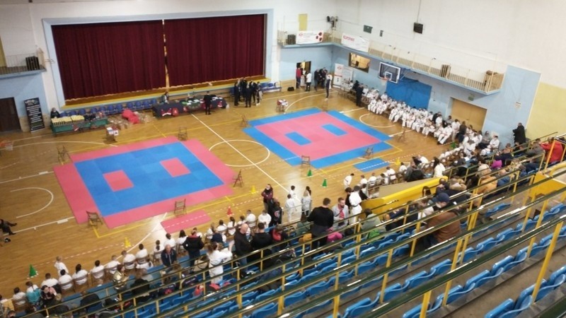Świętokrzyska Liga Karate Koronea Cup w Kielcach z widowiskowymi walkami. Rywalizowało 350 zawodników z całej Polski [ZDJĘCIA]