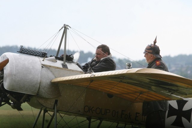 Pojedynek lotników (dogfight) z czasów I wojny światowej i...