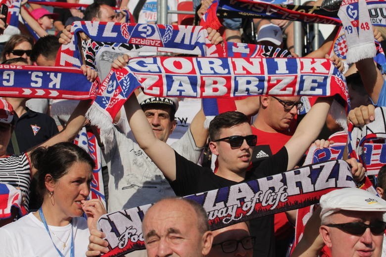 26.07.2019. Kibice na meczu Górnik Zabrze - Zagłębie Lubin....