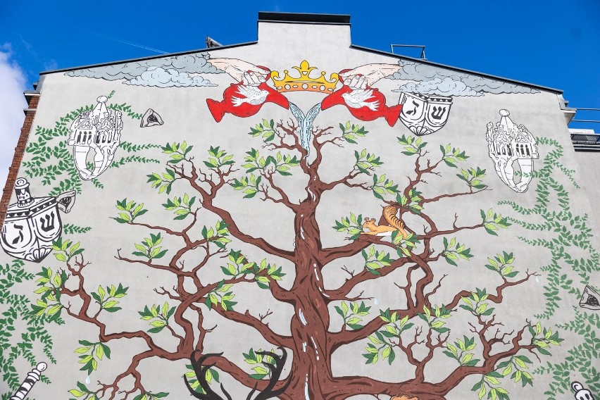 Nowy krakowski mural nawiązuje do historii dzielnicy, w...