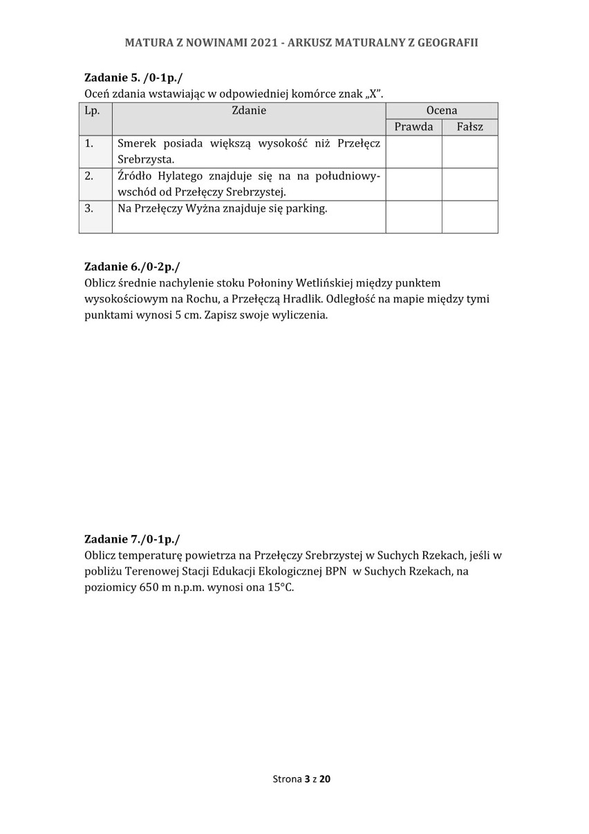 Próbna matura 2021. Geografia na poziomie rozszerzonym [PYTANIA I ODPOWIEDZI]