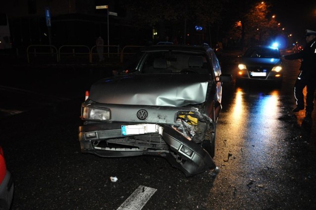 Wypadek na skrzyżowaniu ul. Chopina i Grota Roweckiego