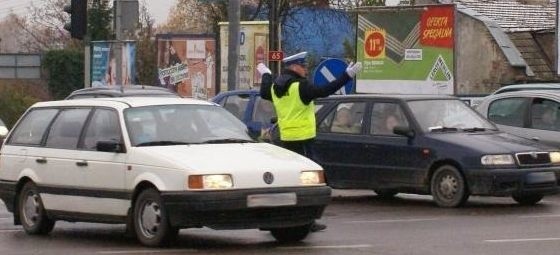 Policja we wszystkich ważnych punktach sterowała ruchem